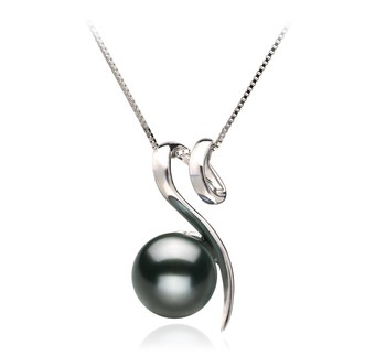 tahitian pearl silver pendant