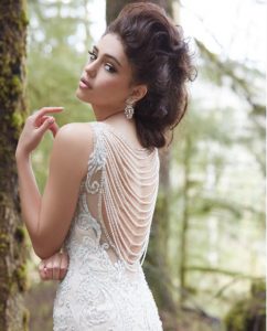 pearl wedding dress